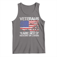 Veterans Are Not Suckers Or Losers Tank Top Veteran Vintage US Flag Protest