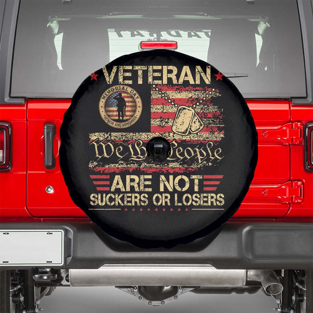 Veterans Are Not Suckers Or Losers Spare Tire Cover Vintage Old 1776 Vintage Flag We The People Veteran Patriotic