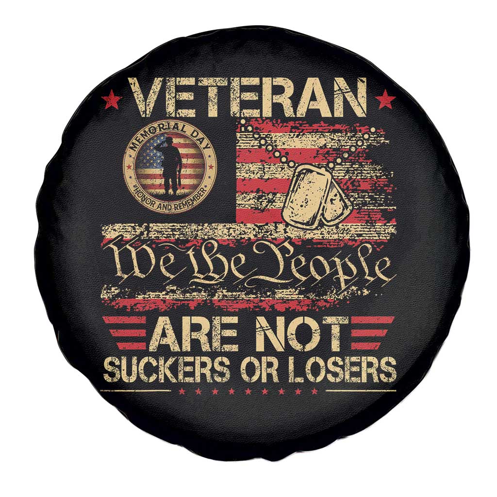 Veterans Are Not Suckers Or Losers Spare Tire Cover Vintage Old 1776 Vintage Flag We The People Veteran Patriotic