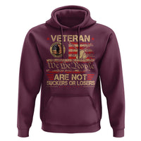 Veterans Are Not Suckers Or Losers Hoodie Vintage Old 1776 Vintage Flag We The People Veteran Patriotic