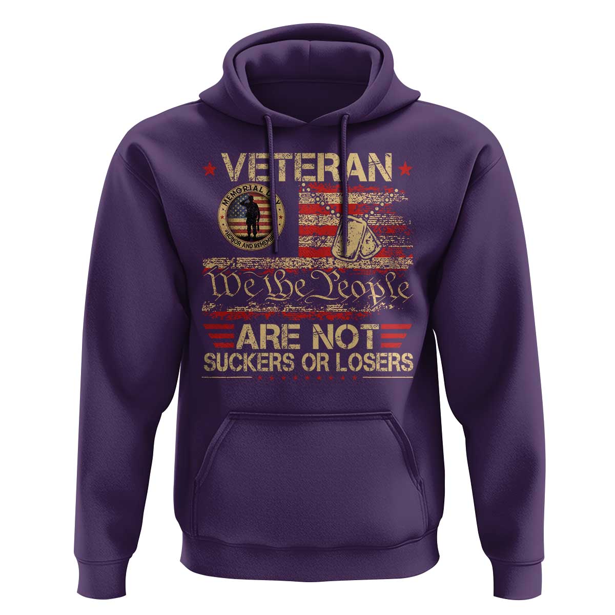 Veterans Are Not Suckers Or Losers Hoodie Vintage Old 1776 Vintage Flag We The People Veteran Patriotic