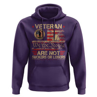 Veterans Are Not Suckers Or Losers Hoodie Vintage Old 1776 Vintage Flag We The People Veteran Patriotic