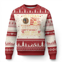Veterans Are Not Suckers Or Losers Ugly Christmas Sweater Vintage Old 1776 Vintage Flag We The People Veteran Patriotic