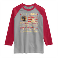Veterans Are Not Suckers Or Losers Raglan Shirt Vintage Old 1776 Vintage Flag We The People Veteran Patriotic