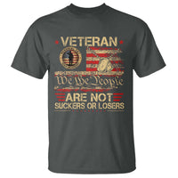 Veterans Are Not Suckers Or Losers T Shirt Vintage Old 1776 Vintage Flag We The People Veteran Patriotic