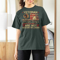 Veterans Are Not Suckers Or Losers T Shirt For Women Vintage Old 1776 Vintage Flag We The People Veteran Patriotic