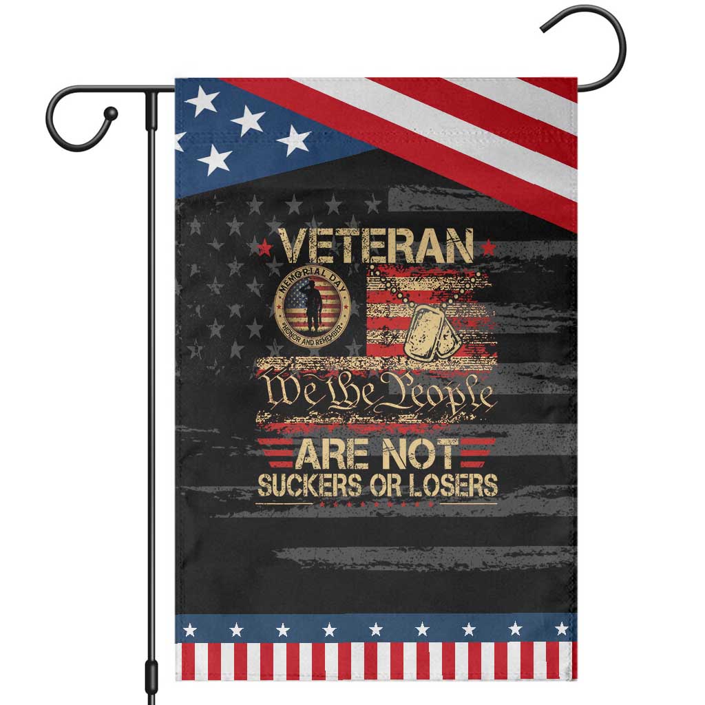 Veterans Are Not Suckers Or Losers Garden Flag Vintage Old 1776 Vintage Flag We The People Veteran Patriotic