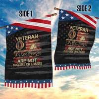 Veterans Are Not Suckers Or Losers Garden Flag Vintage Old 1776 Vintage Flag We The People Veteran Patriotic