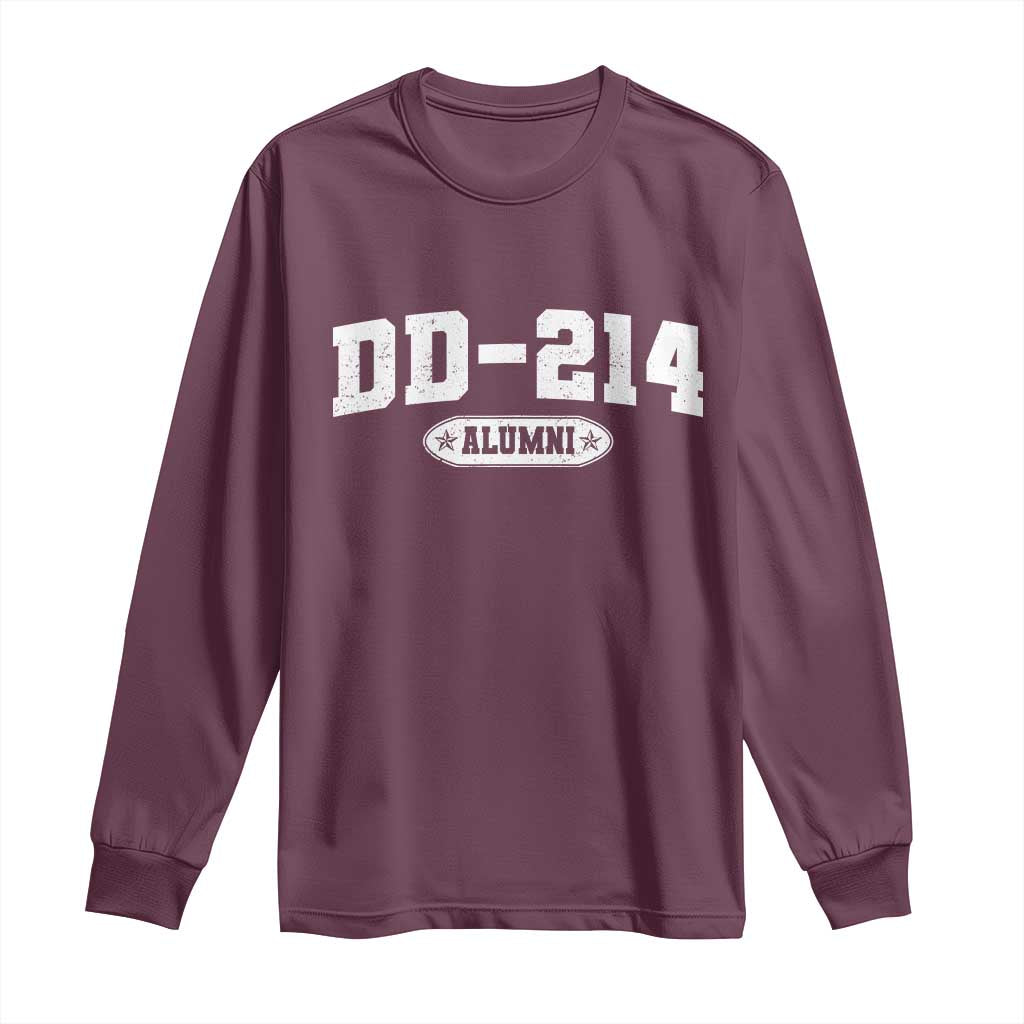 DD-214 Alumni Long Sleeve Shirt US Army Pride Military Veteran Retired - Wonder Print Shop