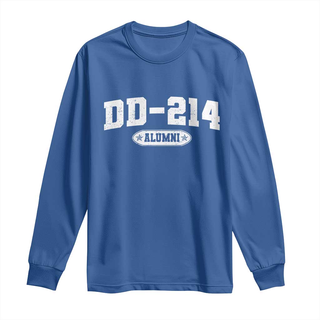 DD-214 Alumni Long Sleeve Shirt US Army Pride Military Veteran Retired - Wonder Print Shop