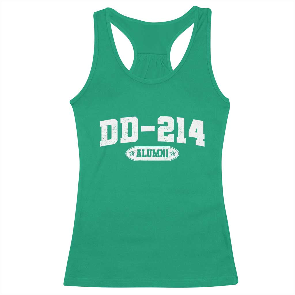 DD-214 Alumni Racerback Tank Top US Army Pride Military Veteran Retired - Wonder Print Shop