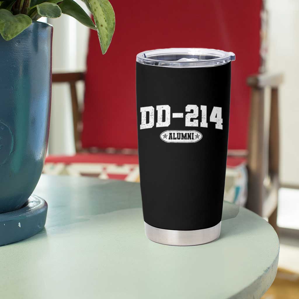 DD-214 Alumni Tumbler Cup US Army Pride Military Veteran Retired - Wonder Print Shop