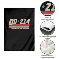 DD-214 Garden Flag Armed Forces Military Alumni Vintage Veteran - Wonder Print Shop