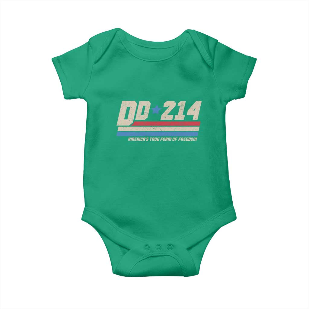 DD-214 Baby Onesie Armed Forces Military Alumni Vintage Veteran - Wonder Print Shop