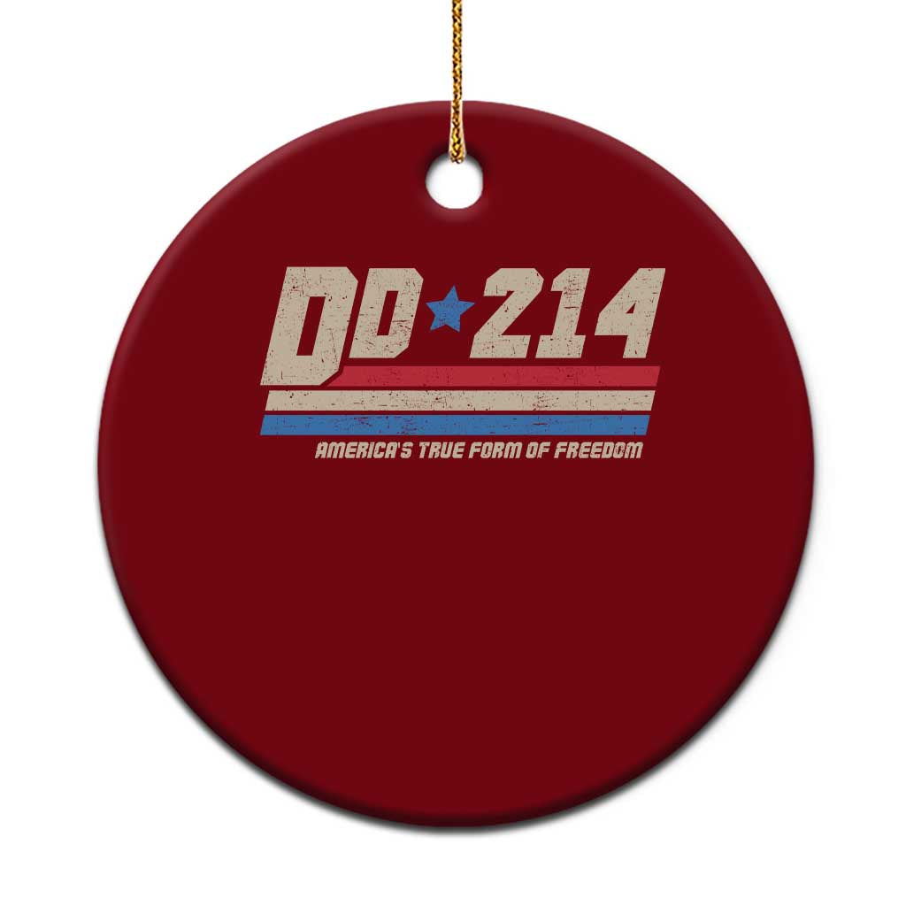 DD-214 Ceramic Ornament Armed Forces Military Alumni Vintage Veteran - Wonder Print Shop