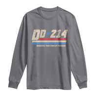 DD-214 Long Sleeve Shirt Armed Forces Military Alumni Vintage Veteran - Wonder Print Shop