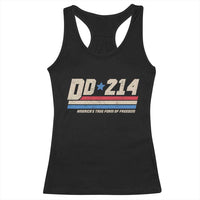 DD-214 Racerback Tank Top Armed Forces Military Alumni Vintage Veteran - Wonder Print Shop