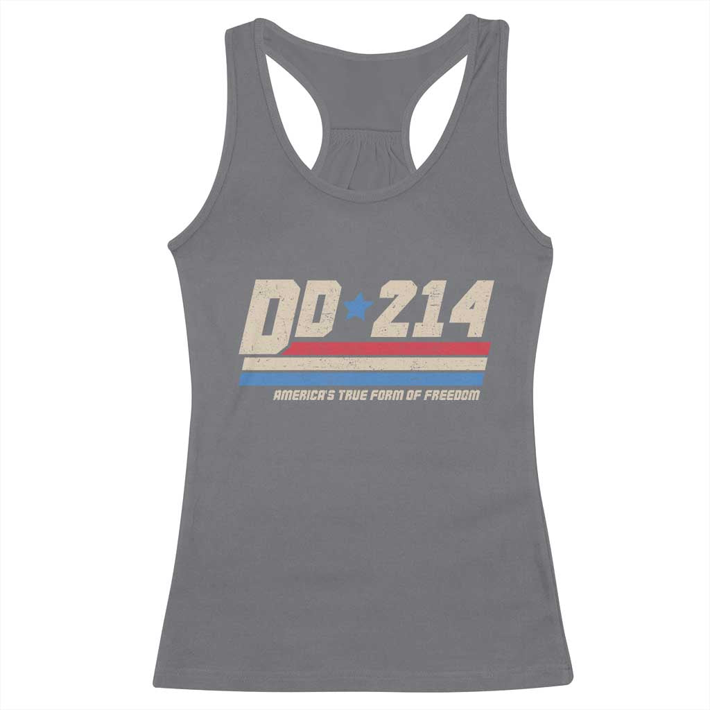 DD-214 Racerback Tank Top Armed Forces Military Alumni Vintage Veteran - Wonder Print Shop