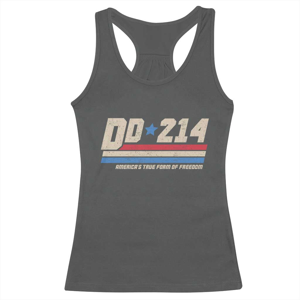 DD-214 Racerback Tank Top Armed Forces Military Alumni Vintage Veteran - Wonder Print Shop