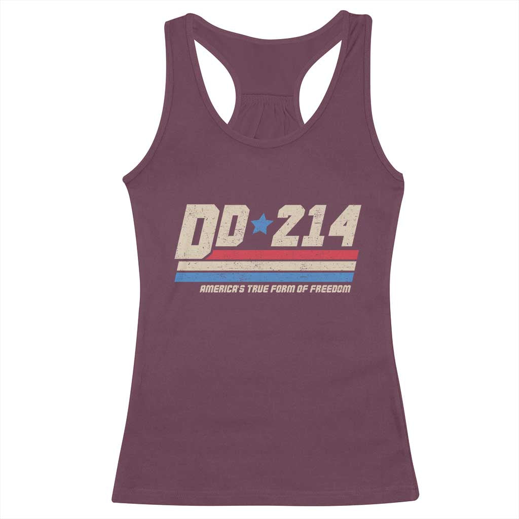 DD-214 Racerback Tank Top Armed Forces Military Alumni Vintage Veteran - Wonder Print Shop