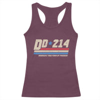 DD-214 Racerback Tank Top Armed Forces Military Alumni Vintage Veteran - Wonder Print Shop
