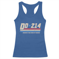 DD-214 Racerback Tank Top Armed Forces Military Alumni Vintage Veteran - Wonder Print Shop