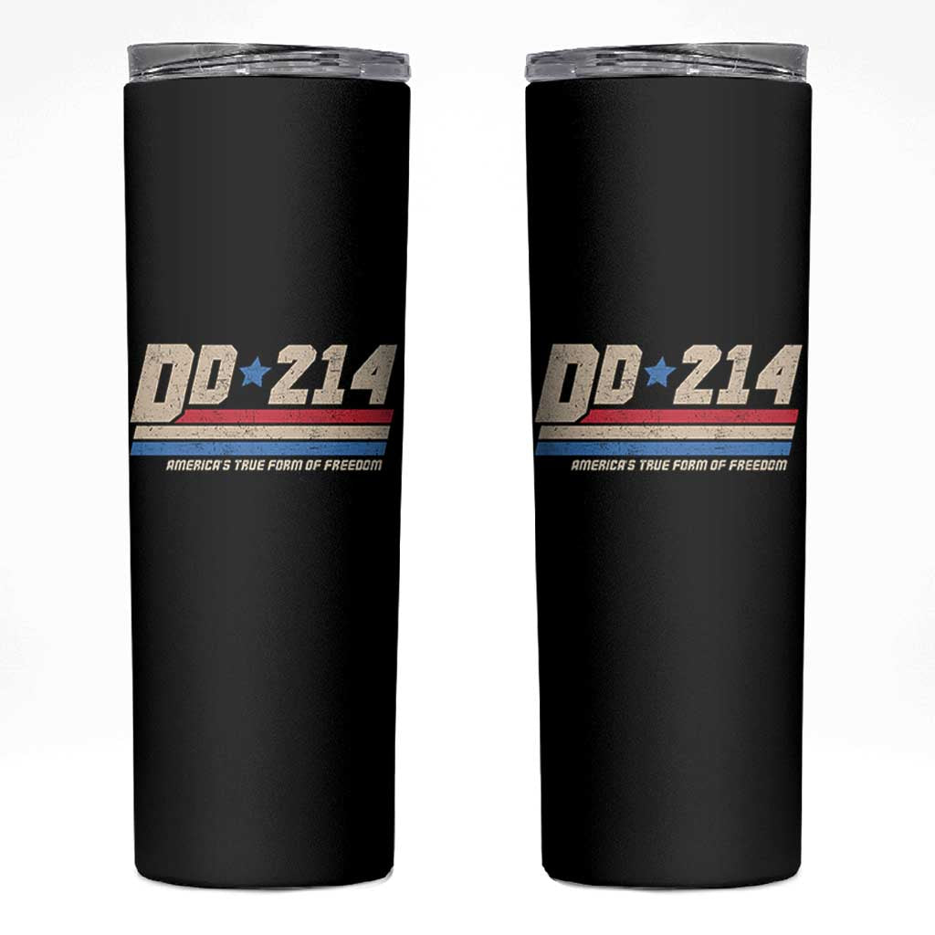 DD-214 Skinny Tumbler Armed Forces Military Alumni Vintage Veteran - Wonder Print Shop