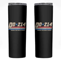 DD-214 Skinny Tumbler Armed Forces Military Alumni Vintage Veteran - Wonder Print Shop