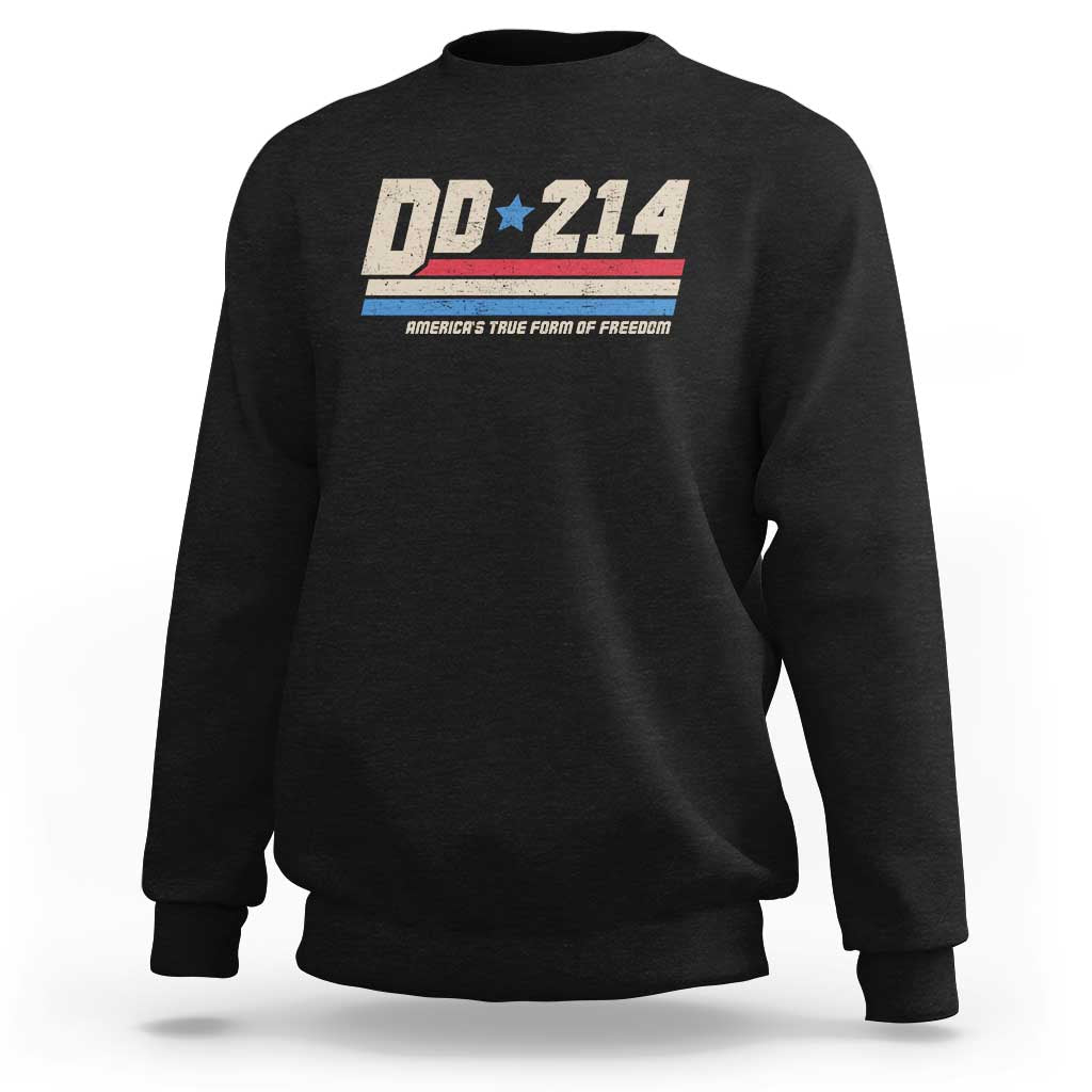 DD-214 Sweatshirt Armed Forces Military Alumni Vintage Veteran - Wonder Print Shop
