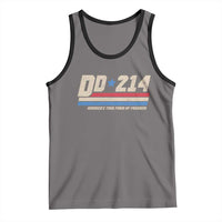 DD-214 Tank Top Armed Forces Military Alumni Vintage Veteran - Wonder Print Shop