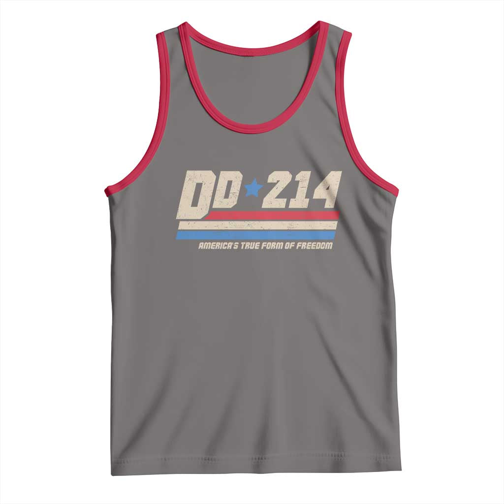 DD-214 Tank Top Armed Forces Military Alumni Vintage Veteran - Wonder Print Shop
