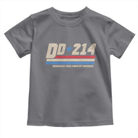 DD-214 Toddler T Shirt Armed Forces Military Alumni Vintage Veteran - Wonder Print Shop
