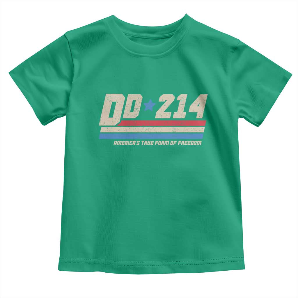 DD-214 Toddler T Shirt Armed Forces Military Alumni Vintage Veteran - Wonder Print Shop