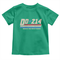 DD-214 Toddler T Shirt Armed Forces Military Alumni Vintage Veteran - Wonder Print Shop