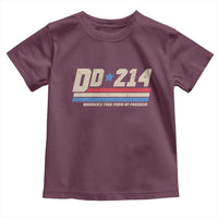 DD-214 Toddler T Shirt Armed Forces Military Alumni Vintage Veteran - Wonder Print Shop
