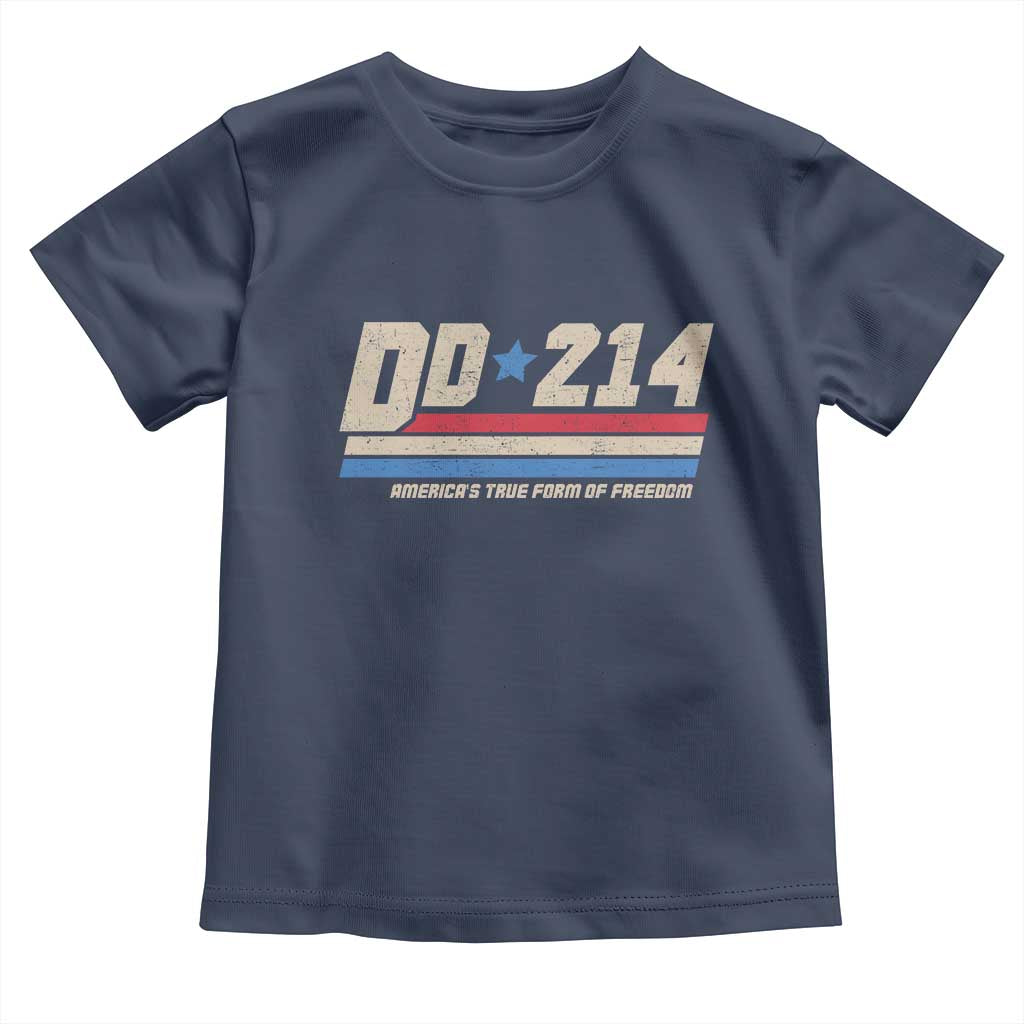 DD-214 Toddler T Shirt Armed Forces Military Alumni Vintage Veteran - Wonder Print Shop
