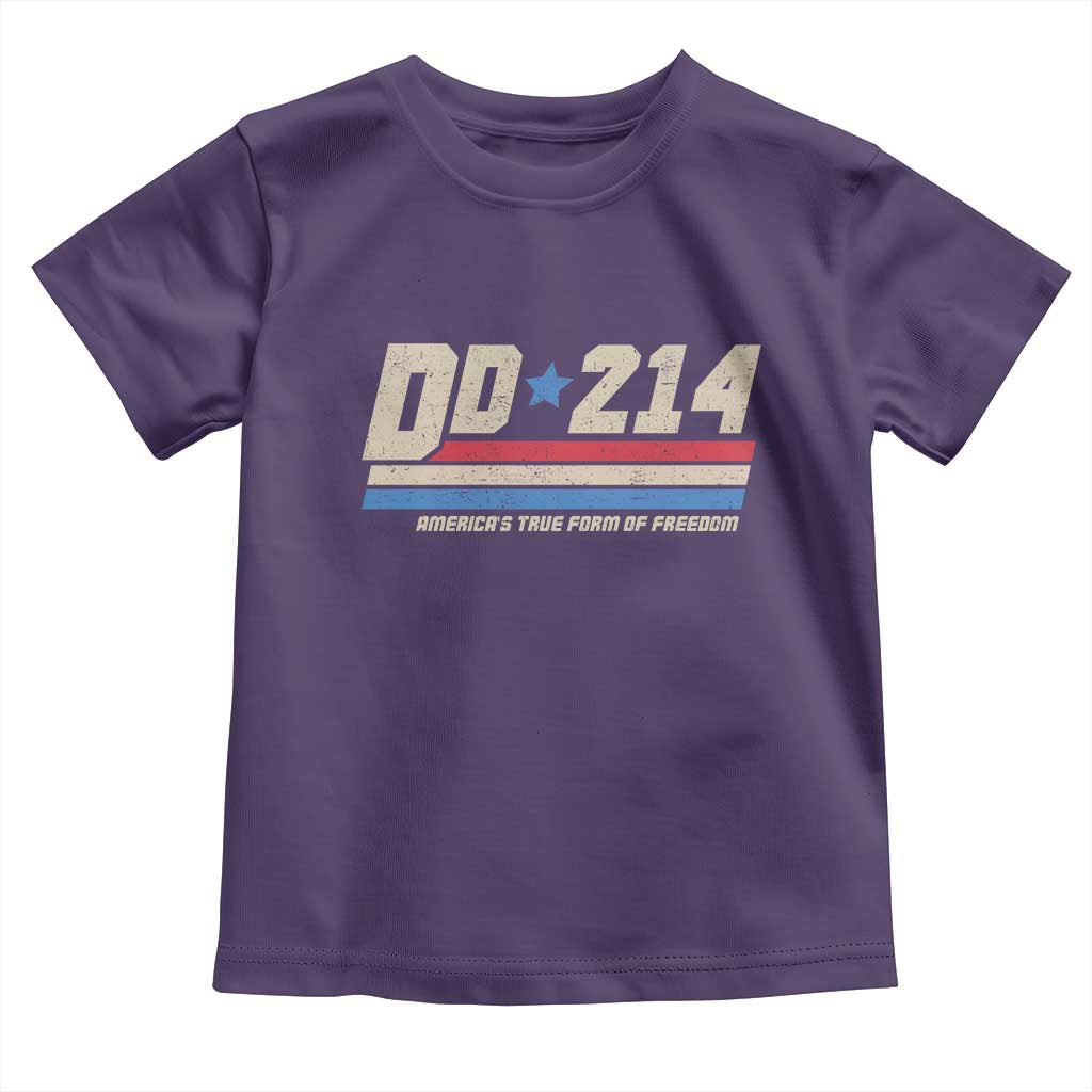 DD-214 Toddler T Shirt Armed Forces Military Alumni Vintage Veteran - Wonder Print Shop