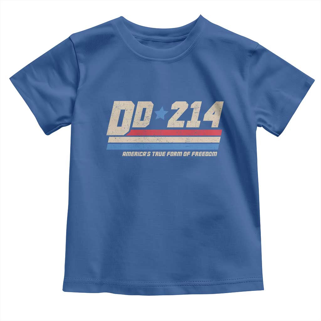 DD-214 Toddler T Shirt Armed Forces Military Alumni Vintage Veteran - Wonder Print Shop