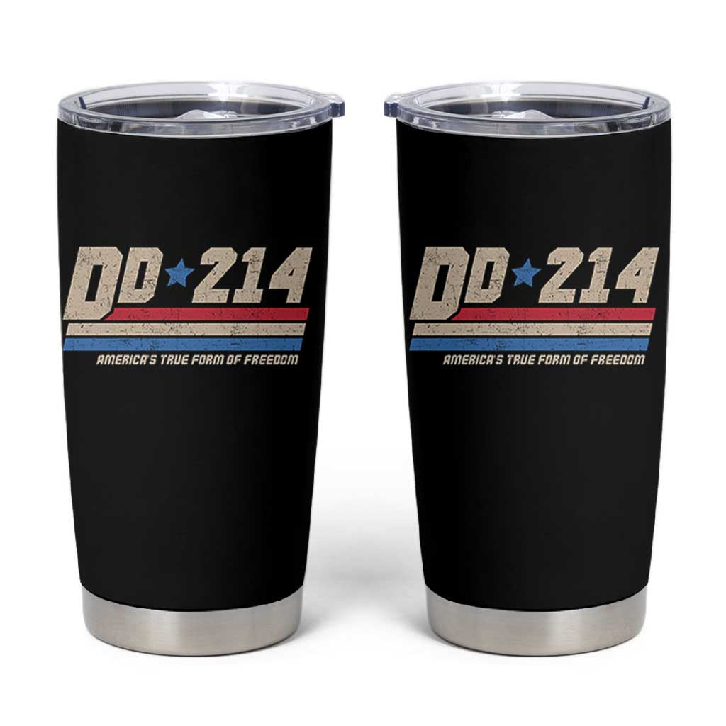 DD-214 Tumbler Cup Armed Forces Military Alumni Vintage Veteran - Wonder Print Shop