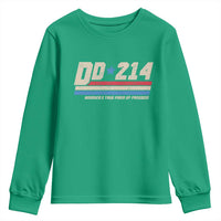 DD-214 Youth Sweatshirt Armed Forces Military Alumni Vintage Veteran - Wonder Print Shop