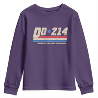 DD-214 Youth Sweatshirt Armed Forces Military Alumni Vintage Veteran - Wonder Print Shop