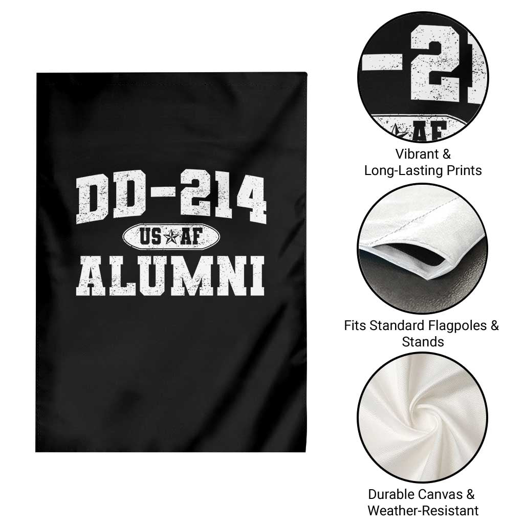 DD-214 US Air Force Alumni Garden Flag US Military Veteran Retired - Wonder Print Shop