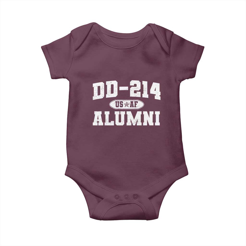 DD-214 US Air Force Alumni Baby Onesie US Military Veteran Retired - Wonder Print Shop