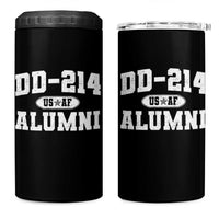 DD-214 US Air Force Alumni 4 in 1 Can Cooler Tumbler US Military Veteran Retired - Wonder Print Shop