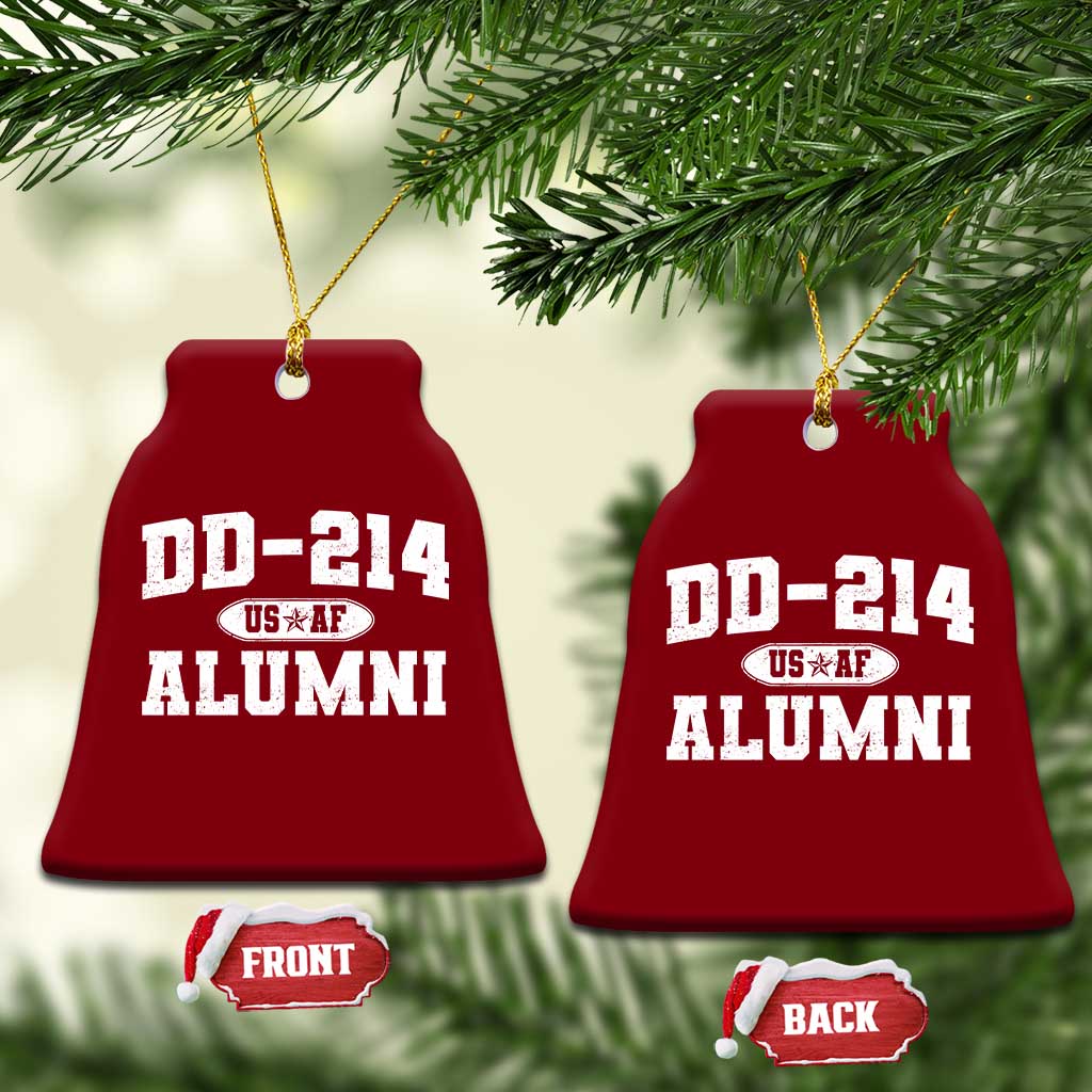 DD-214 US Air Force Alumni Ceramic Ornament US Military Veteran Retired - Wonder Print Shop