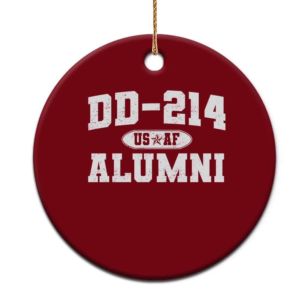 DD-214 US Air Force Alumni Ceramic Ornament US Military Veteran Retired - Wonder Print Shop