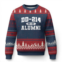 DD-214 US Air Force Alumni Ugly Christmas Sweater US Military Veteran Retired - Wonder Print Shop