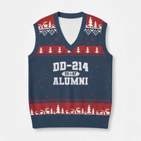 DD-214 US Air Force Alumni V-Neck Knit Sweater Vest US Military Veteran Retired - Wonder Print Shop
