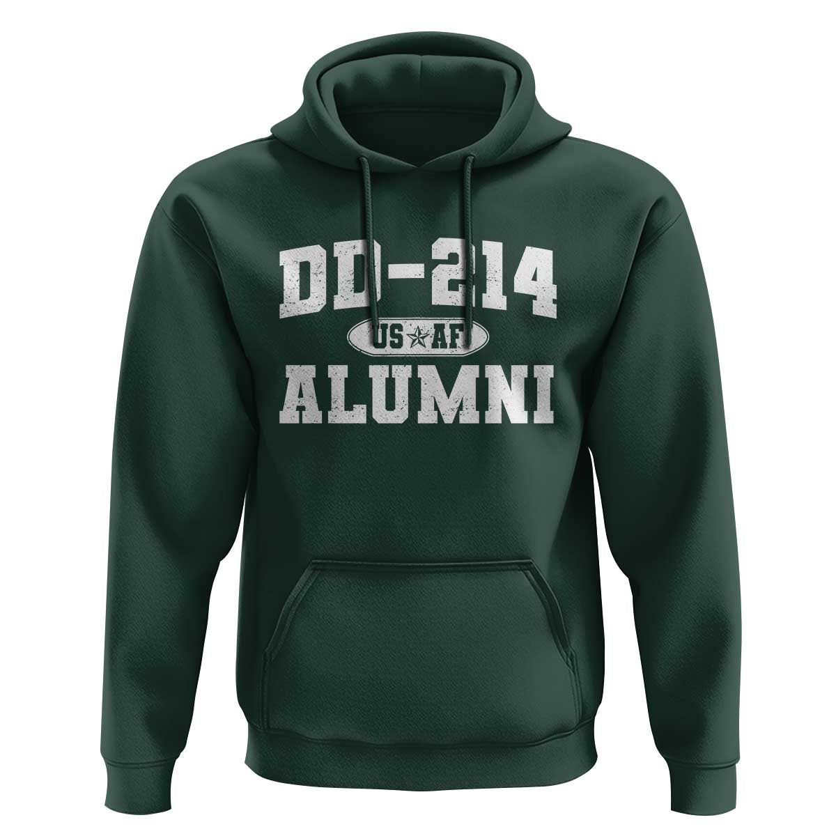 DD-214 US Air Force Alumni Hoodie US Military Veteran Retired - Wonder Print Shop