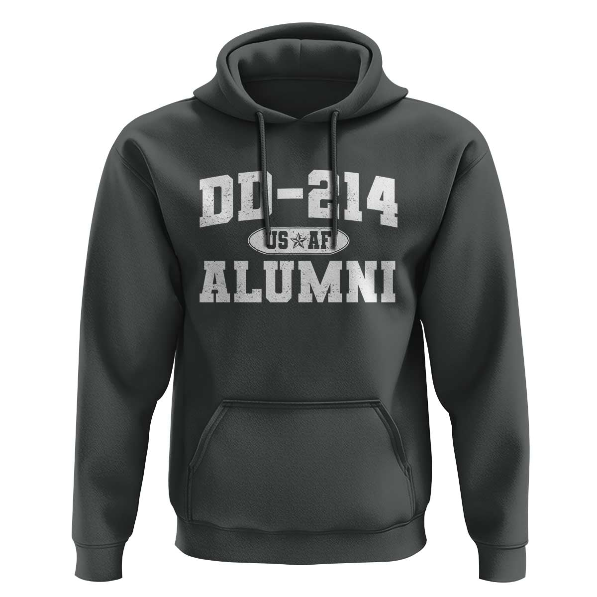 DD-214 US Air Force Alumni Hoodie US Military Veteran Retired - Wonder Print Shop
